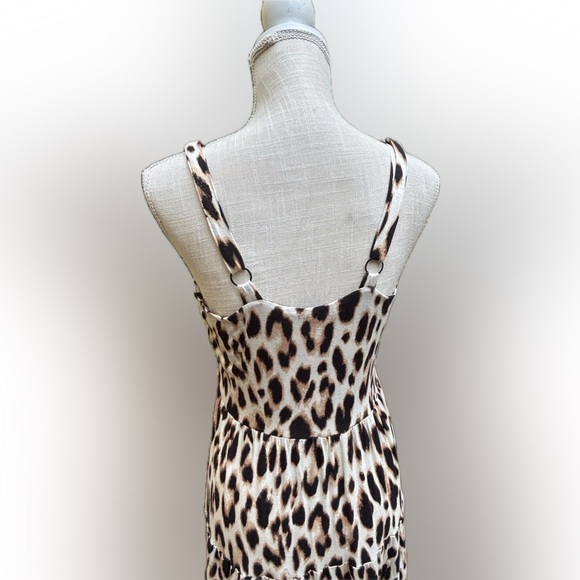 NWT INC Maxi Dress Animal Print; Spaghetti Strap Dress; NEW WITH TAGS; Medium - Picture 4 of 6